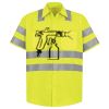 Men's High Visibility Safety Short Sleeve Work Shirt Thumbnail