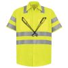 Men's High Visibility Safety Short Sleeve Work Shirt Thumbnail