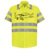 Men's High Visibility Safety Short Sleeve Work Shirt Thumbnail