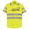 Men's High Visibility Safety Short Sleeve Work Shirt Thumbnail