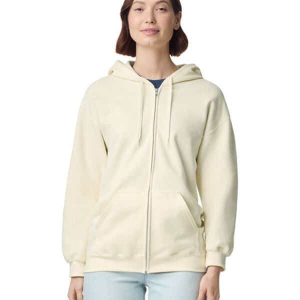 Unisex Softstyle Fleece Full Zip Hooded Sweatshirt Thumbnail