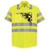 Men's High Visibility Safety Short Sleeve Work Shirt Thumbnail