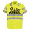 Men's High Visibility Safety Short Sleeve Work Shirt Thumbnail